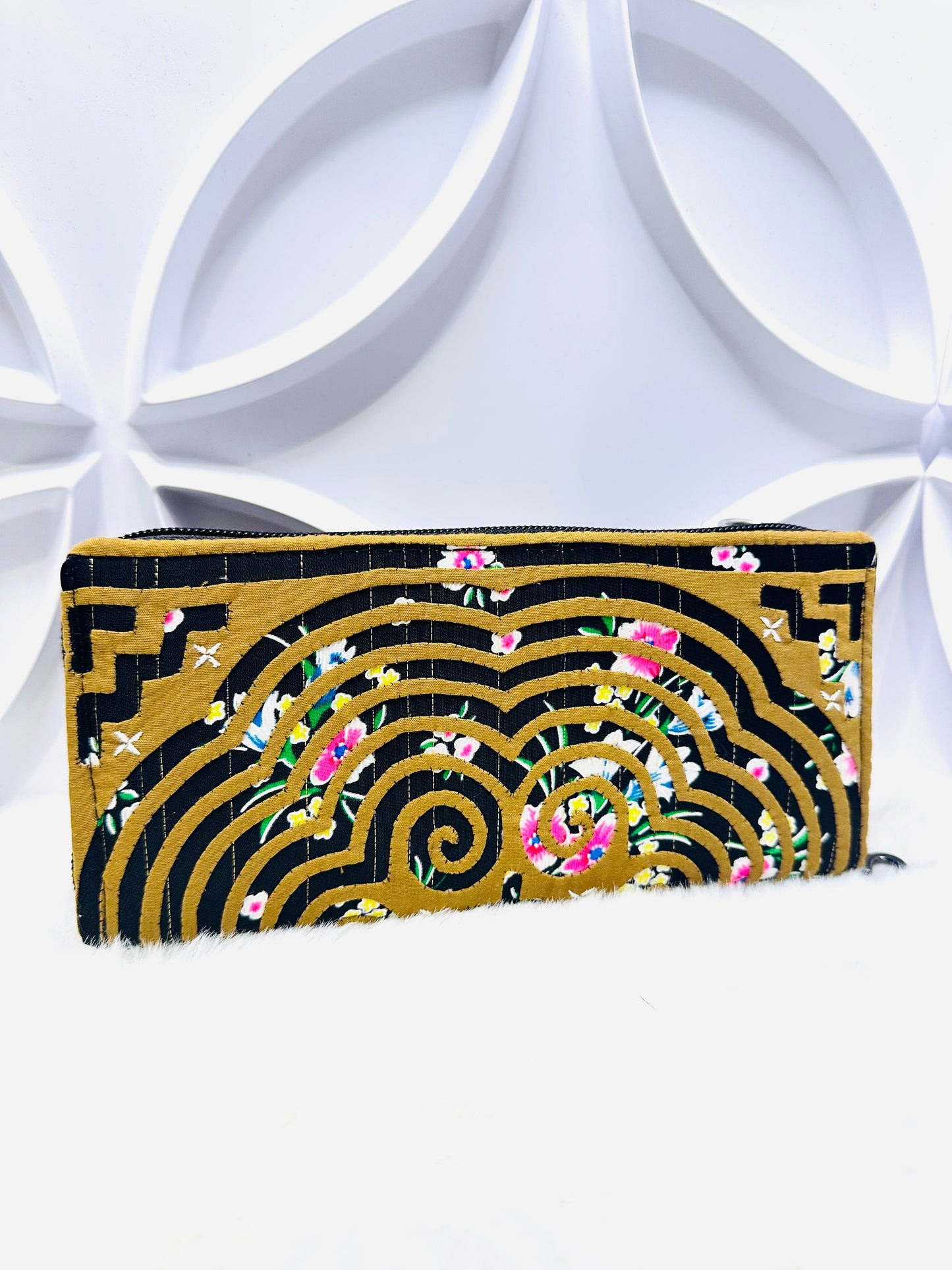 Handmade Qwj Wallet - Brown/Black