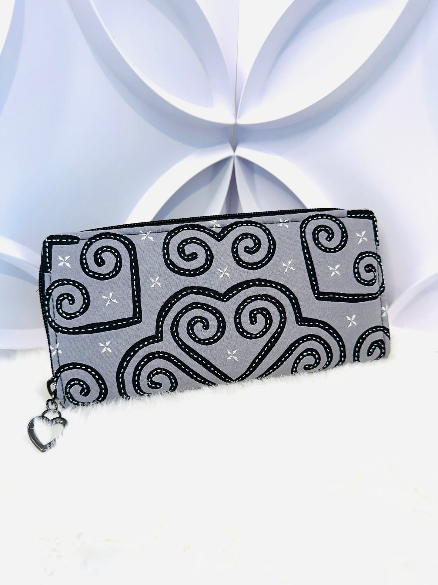 Handmade Qwj Wallet - Grey