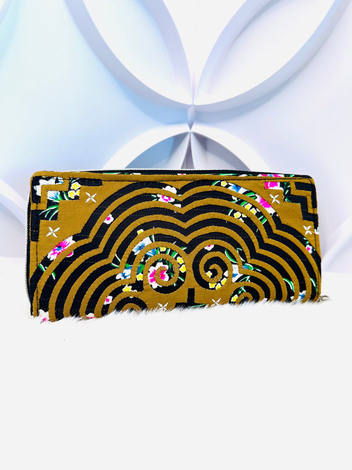 Handmade Qwj Wallet - Brown/Black