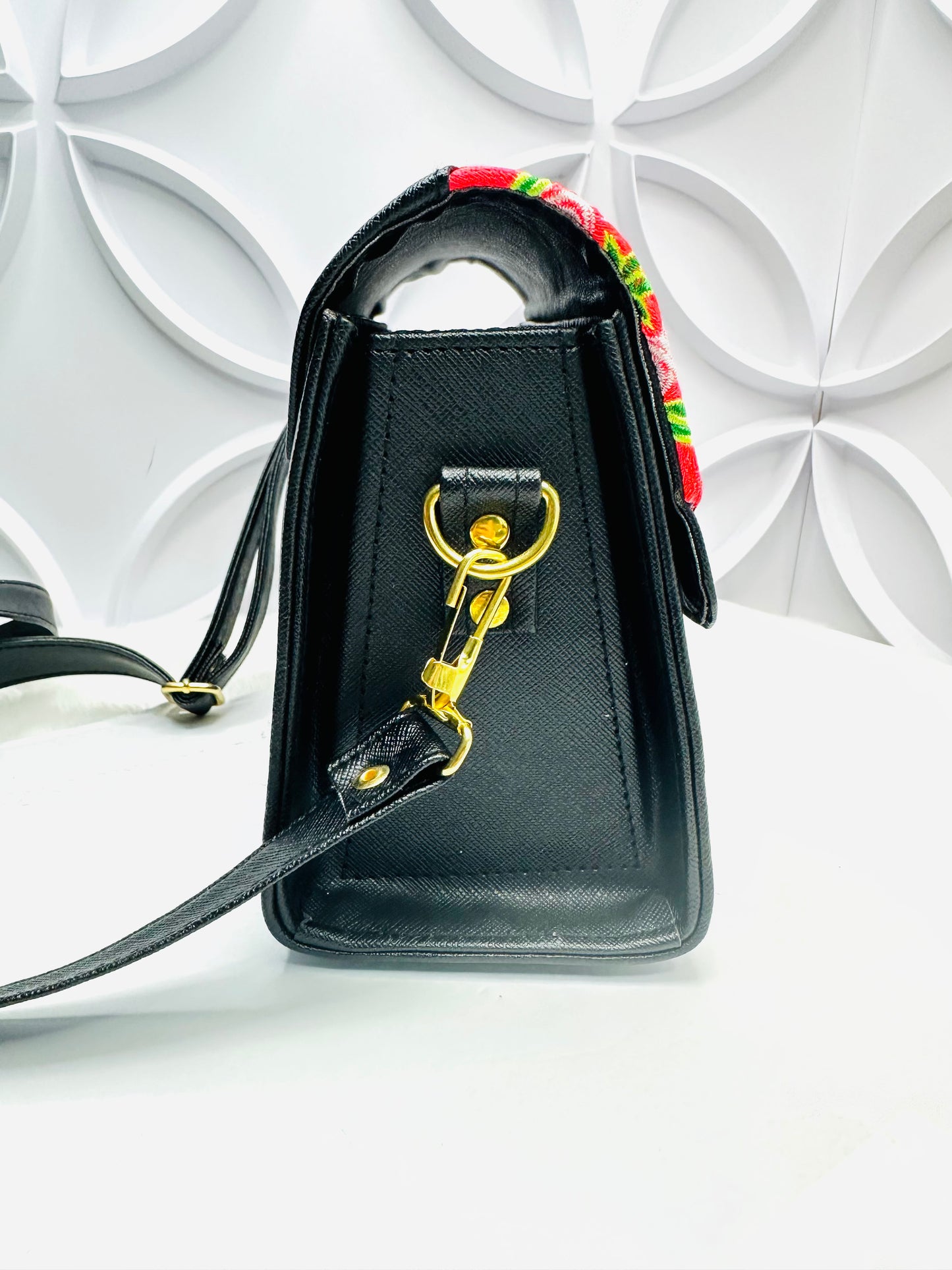 Mini Envelope Crossbody - Silver Floral (FX1)