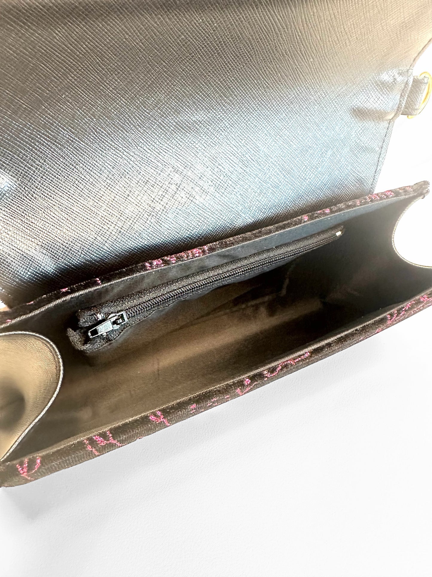 Velvet Envelope Purse/Clutch - Metallic Blue