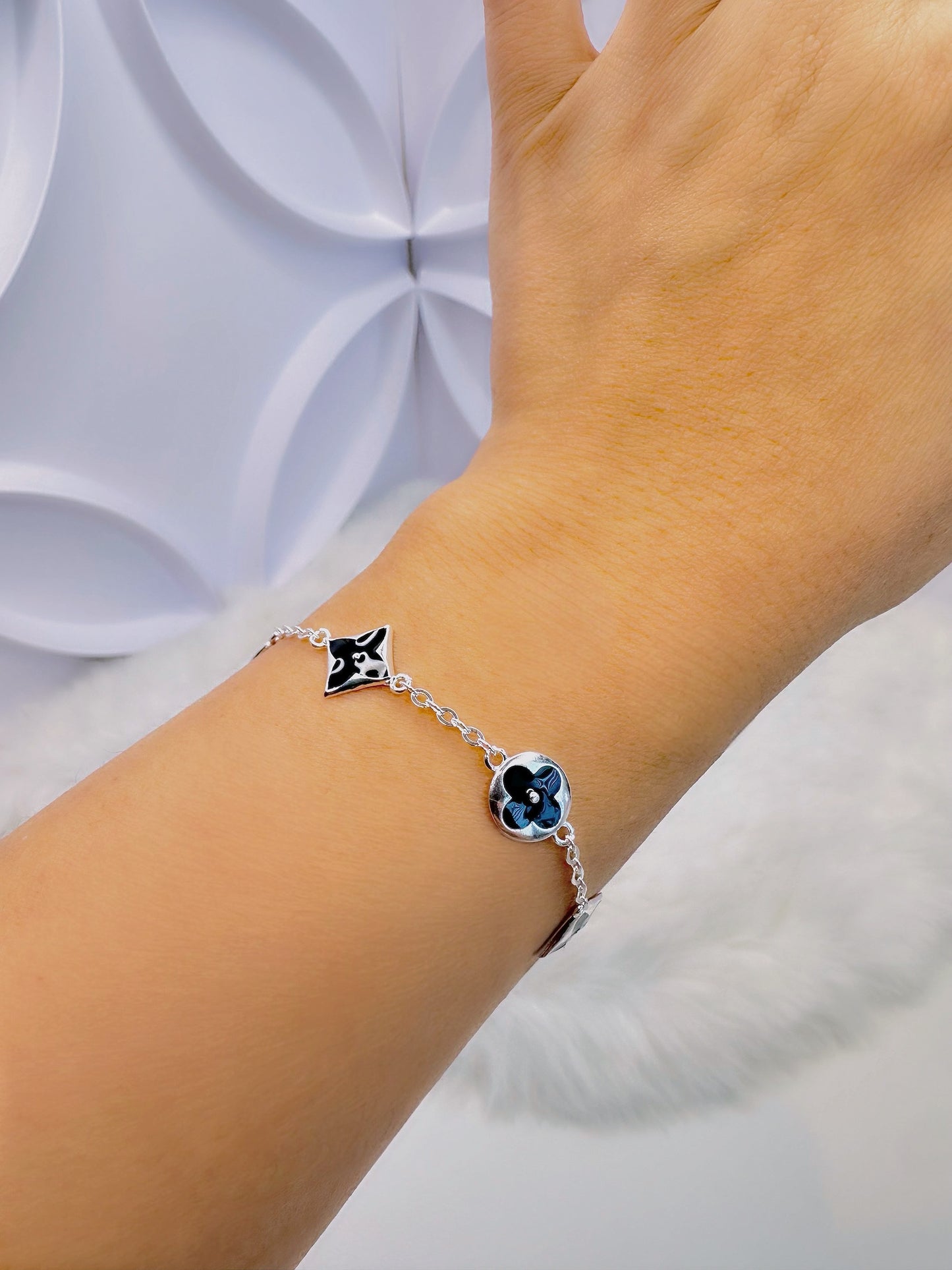 LV Inspo Bracelet (Black)