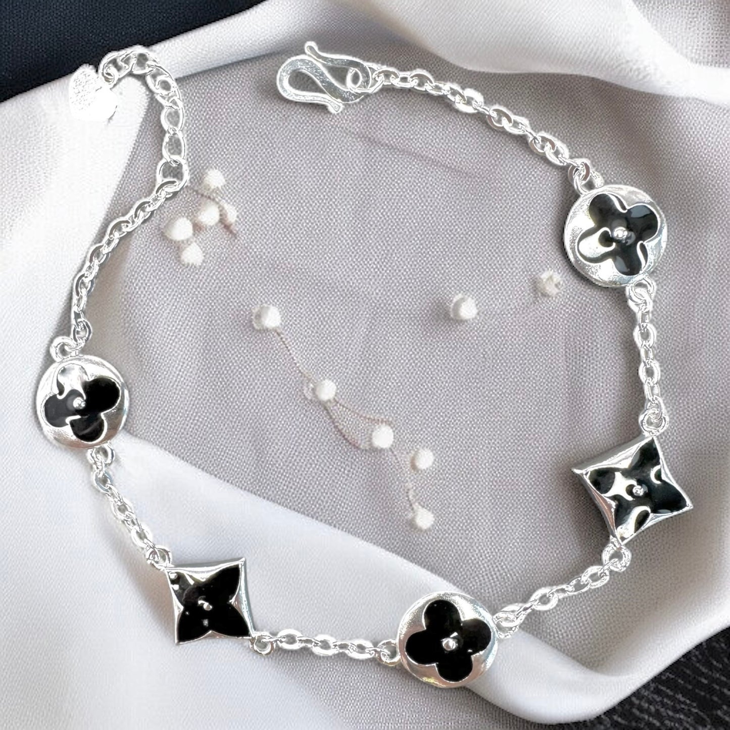 LV Inspo Bracelet (Black)