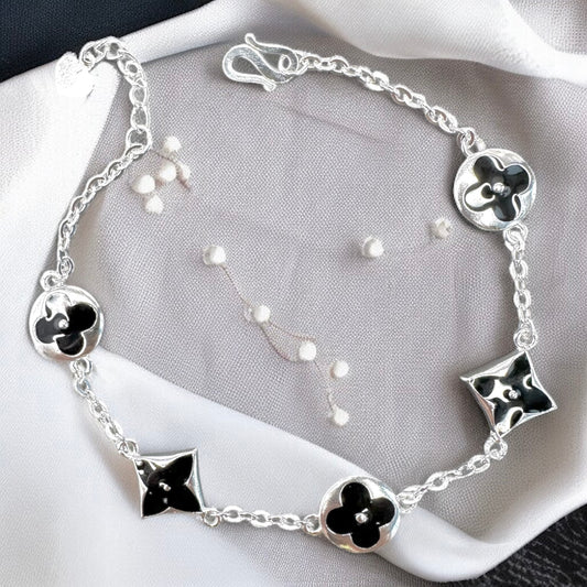 LV Inspo Bracelet (Black)