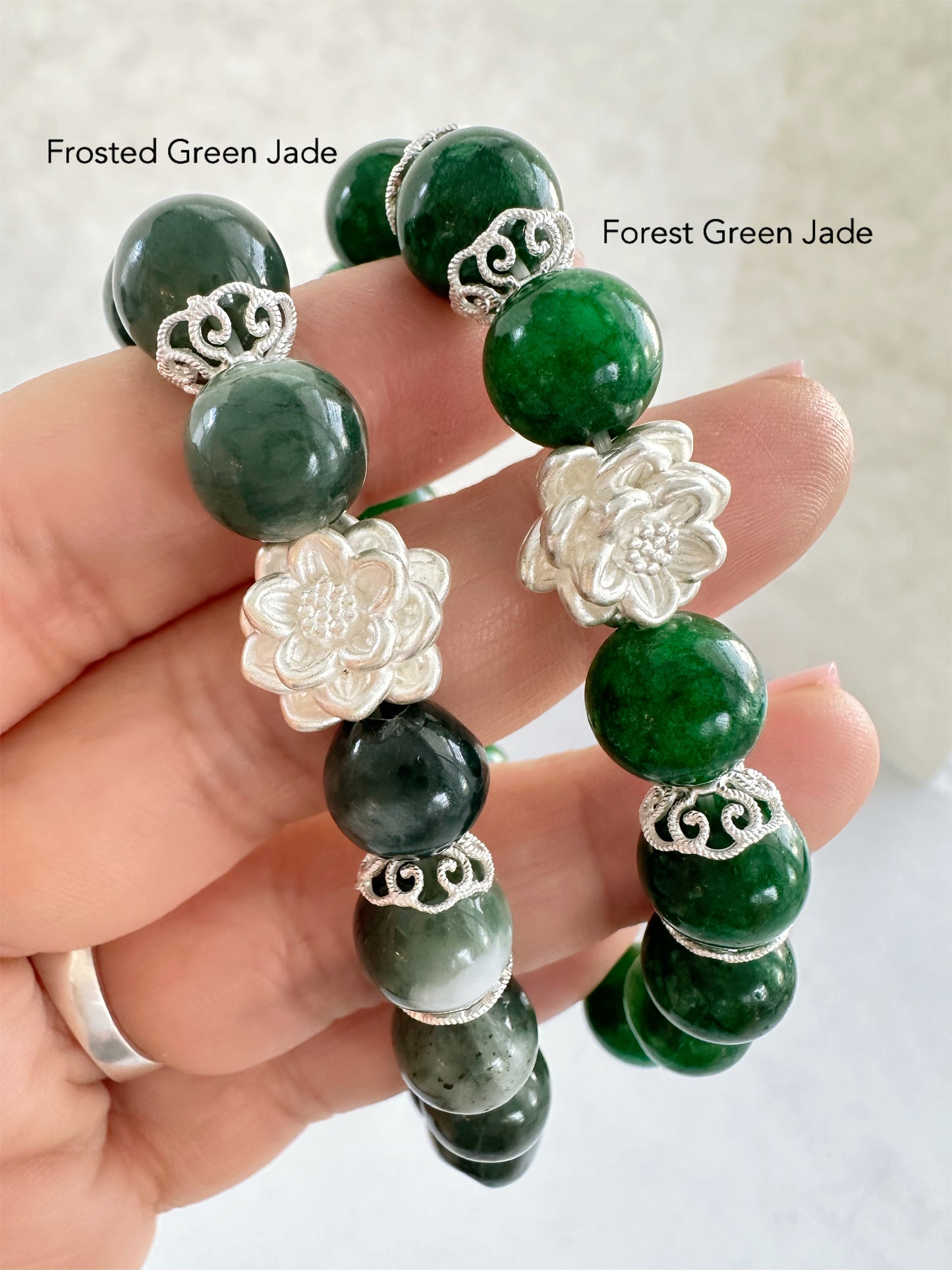 LIVE Jade Lotus Bracelet