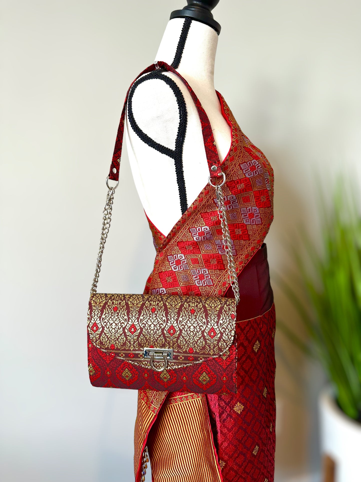 Lao/Thai Purse-Red