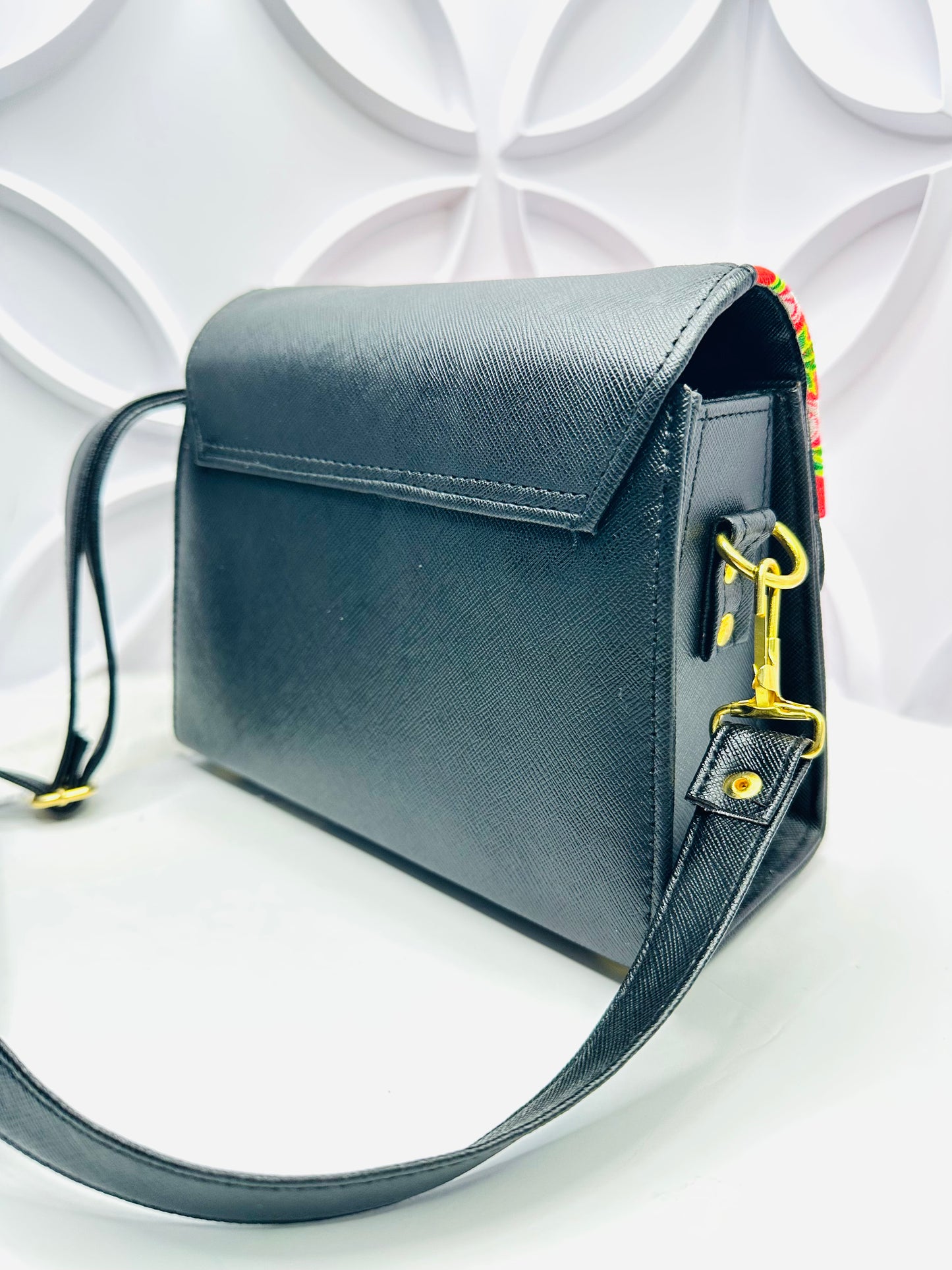 Mini Envelope Crossbody - Silver Floral (FX1)